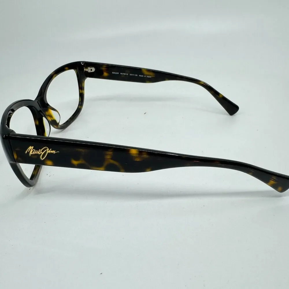 Maui Jim Japan CANNA MJ768-10 54-18-135 Tortoise Plastic Sunglasses Frame H11532 - Picture 2 of 7